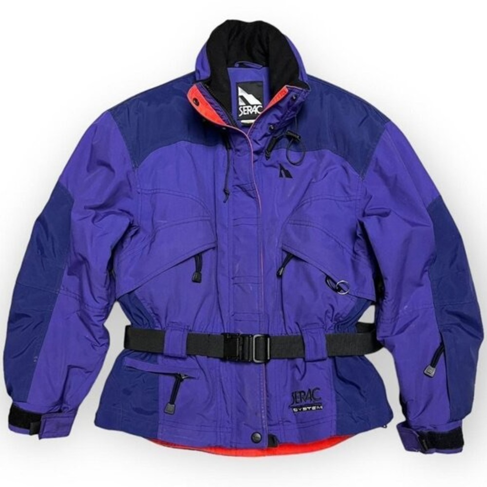 Serac VINTAGE 90s Crop Style Winter Ski Snow Puffer Parka Jacket - Womens M